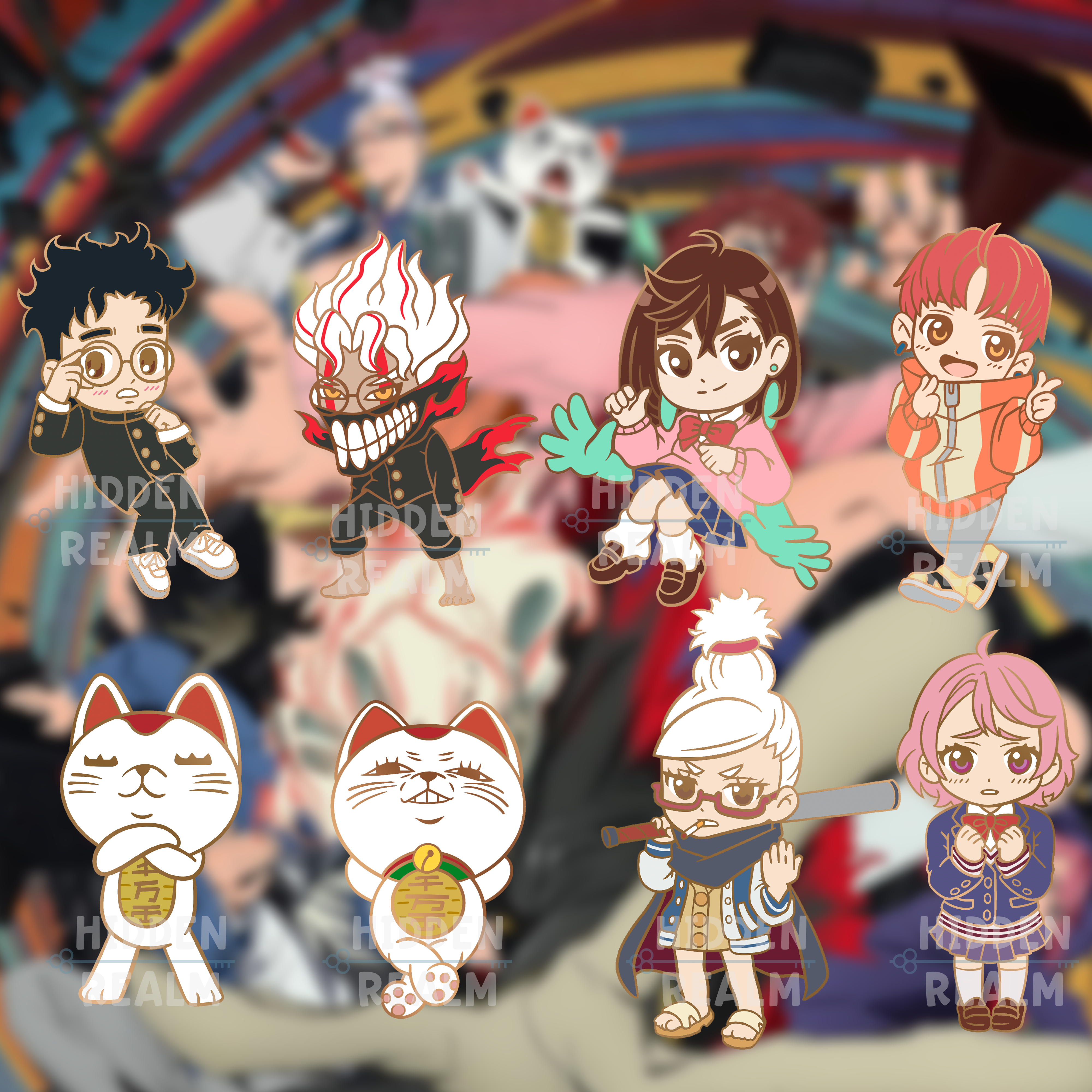 Dandadan Enamel Pin Set