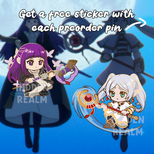 Frieren & Fern Hard Enamel Pin Set PREORDER