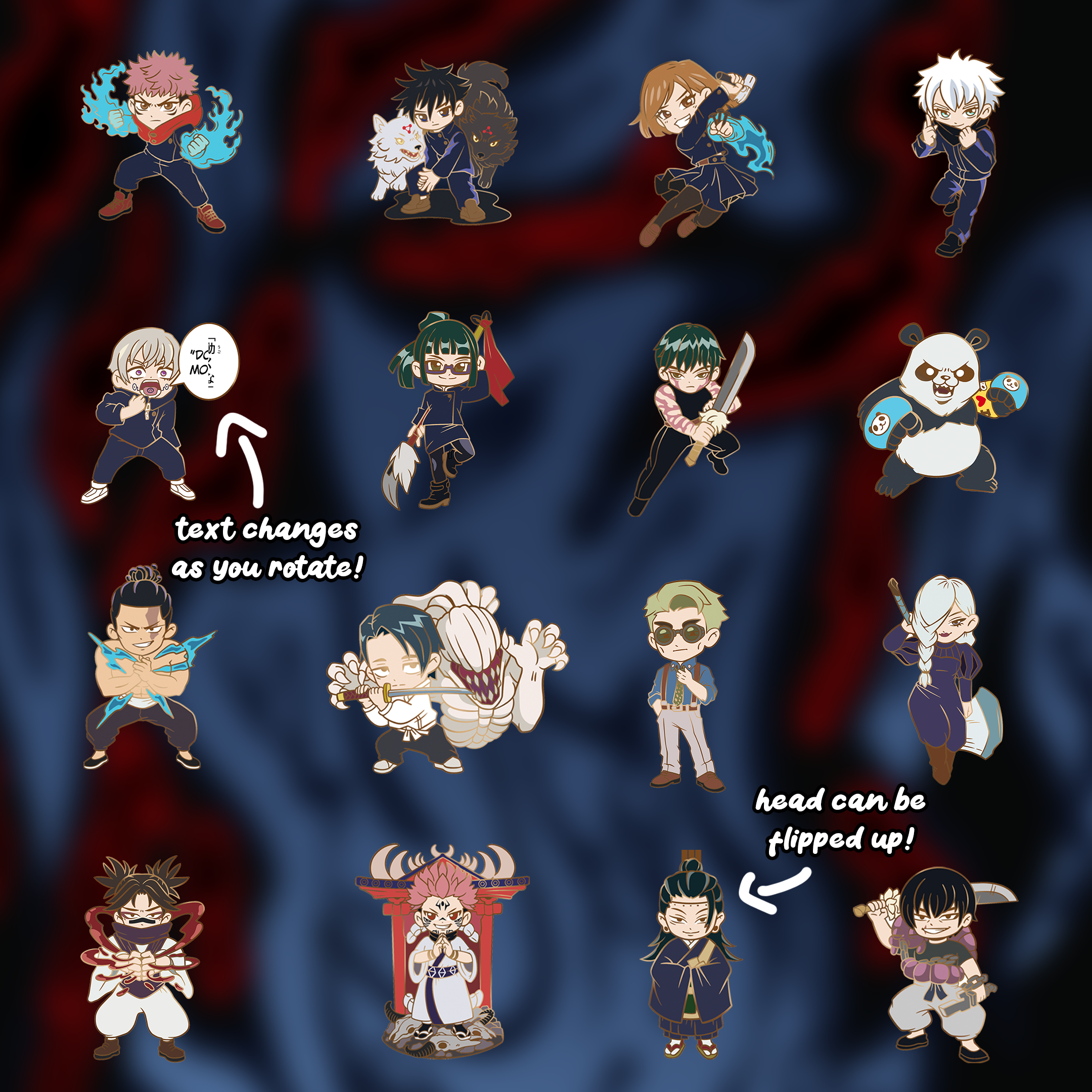 Jujutsu Kaisen Enamel Pin Set PREORDER