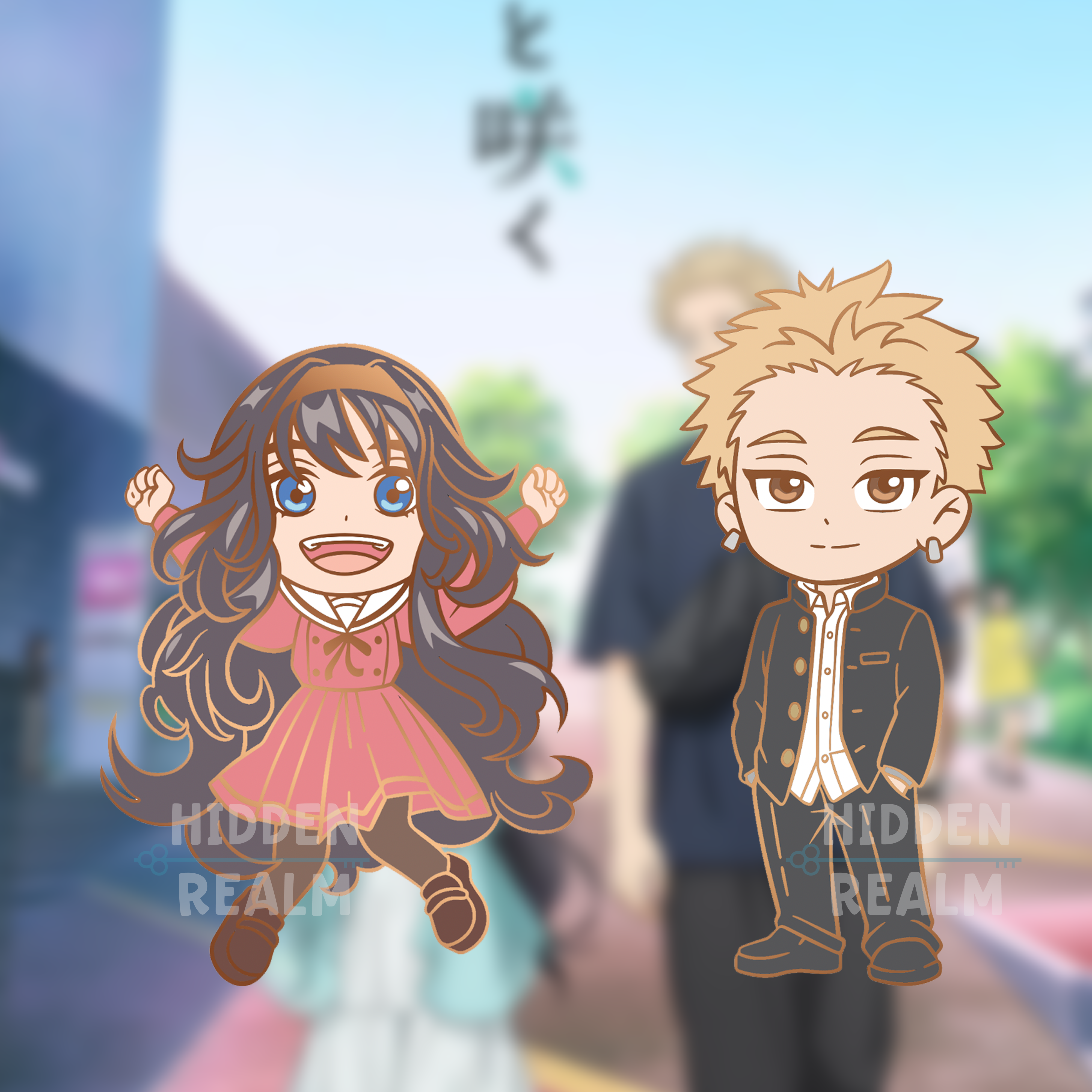 Kaoruko & Rintaro Enamel Pin Set