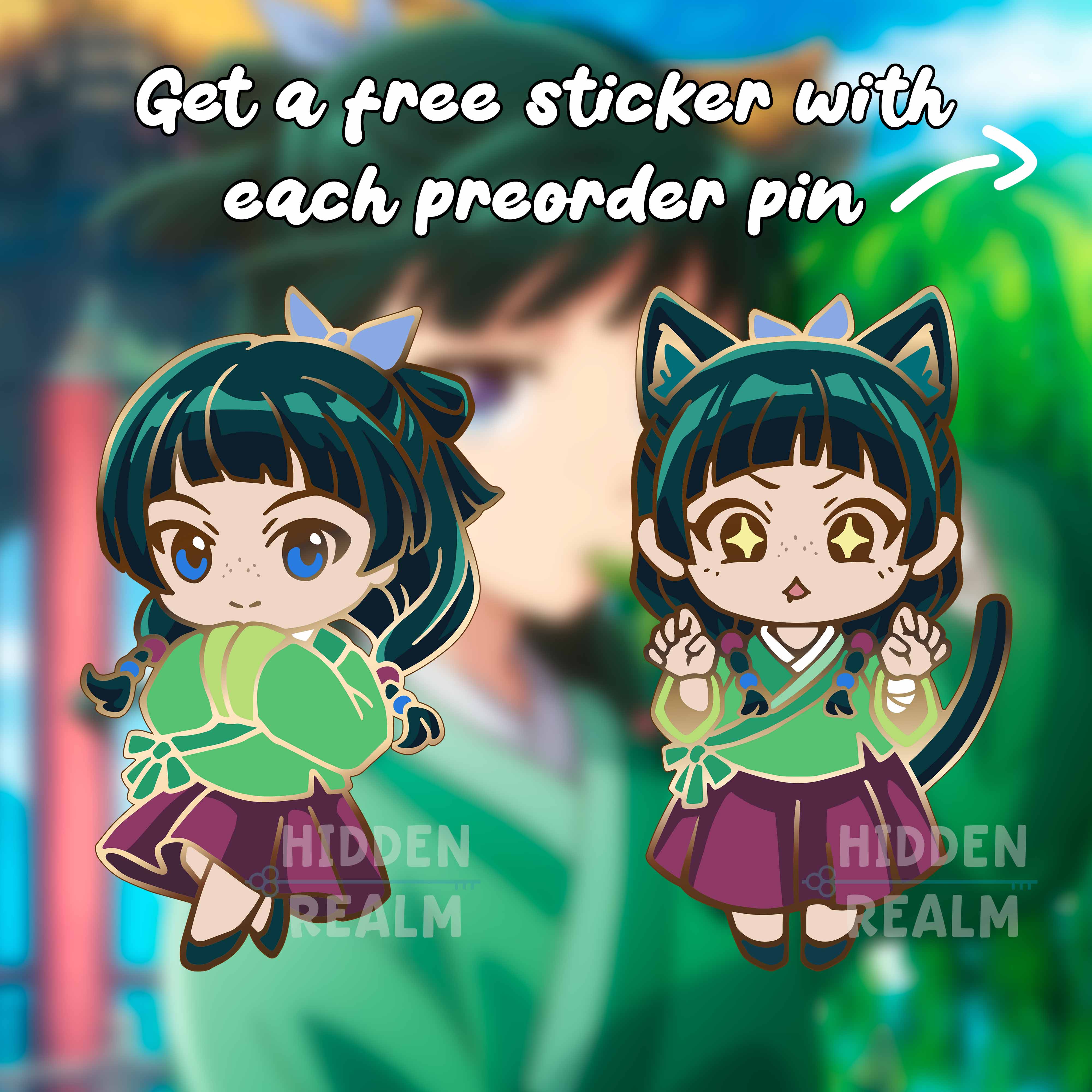 Maomao Hard Enamel Pin Set PREORDER