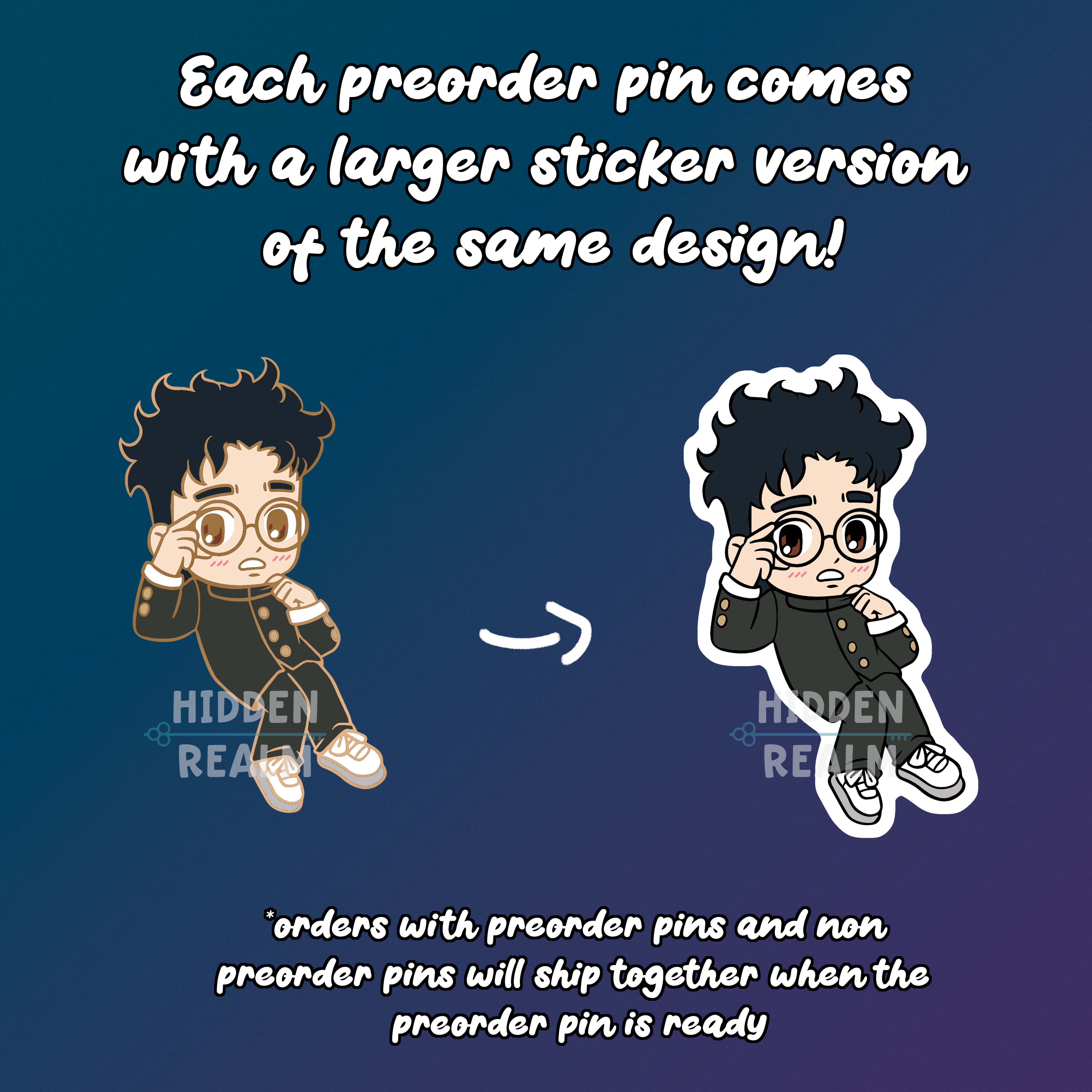 Dandadan Enamel Pin Set PREORDER