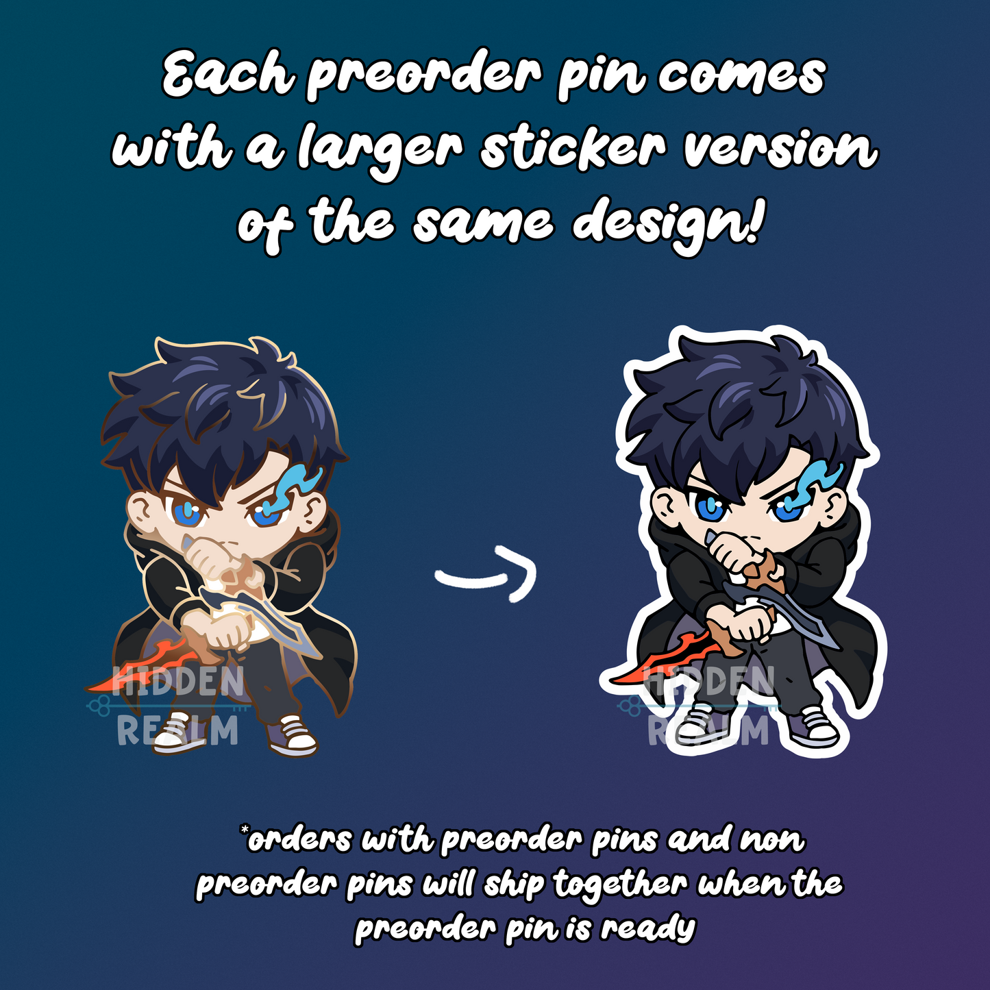Solo Leveling Hard Enamel Pin Set PREORDER